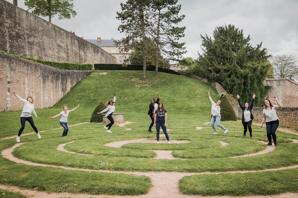 jardin en spirale - EVJF entre copines - chartres - folie - photographe chartres - faire son evjf a chartres