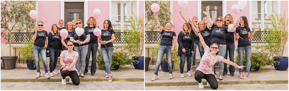 ballons roses - girly - EVJF - maisons colorées - rue Crémieux - Paris