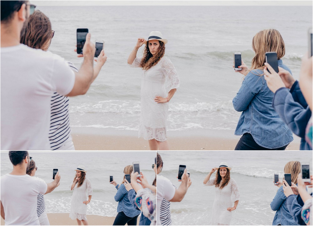 selfies sur la plage de cabourg - selfie evjf cabourg - selfie sur la plage de cabourg - evjf cabourg - photographe evjf - photographe mariage
