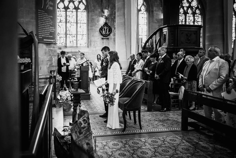 mariage religieux - eglise saint michel - calvados - lisieux - mariage champetre en normandie - photographe mariage calvados