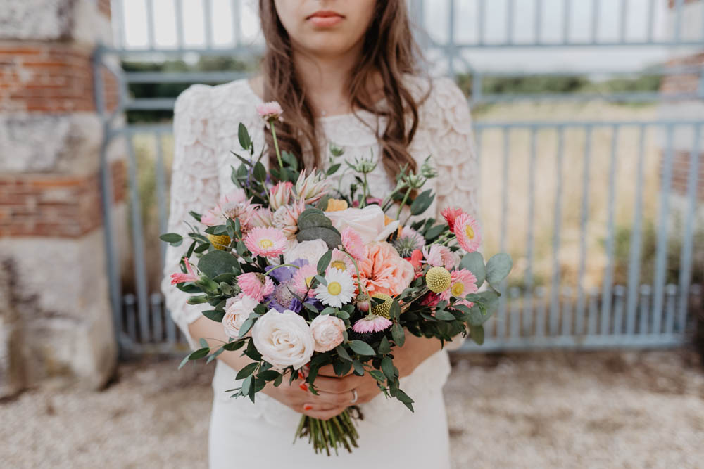 bouquet de la mariée - mariage champetre - normandie - photographe mariage - evreux - grange de renneville