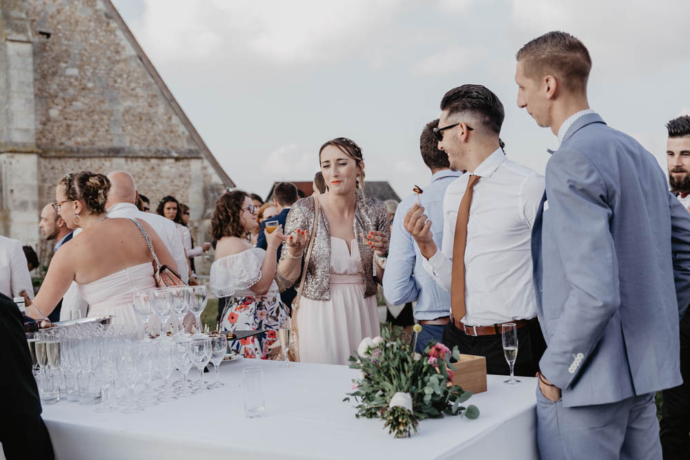 coktail à la grange de renneville - mariage champetre en normandie - photographe mariage eure - evreux