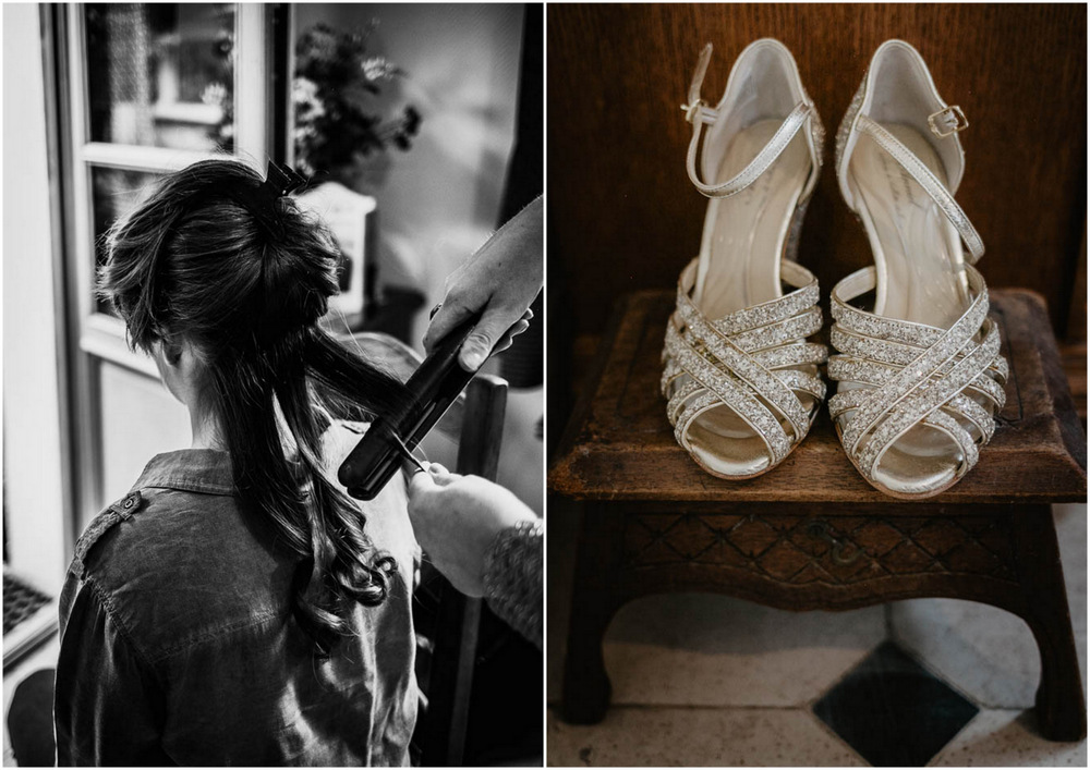 chaussures de la mariée - préparatifs de la mariée - photographe mariage en normandie - calvados - eure