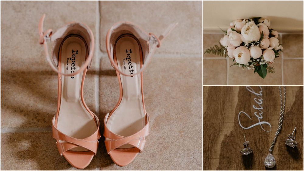 chaussures mariee repetto - bouquet de la mariee - bijoux de la mariee - photographe mariage - eure et loir - chartres - perche - photographe mariage eure