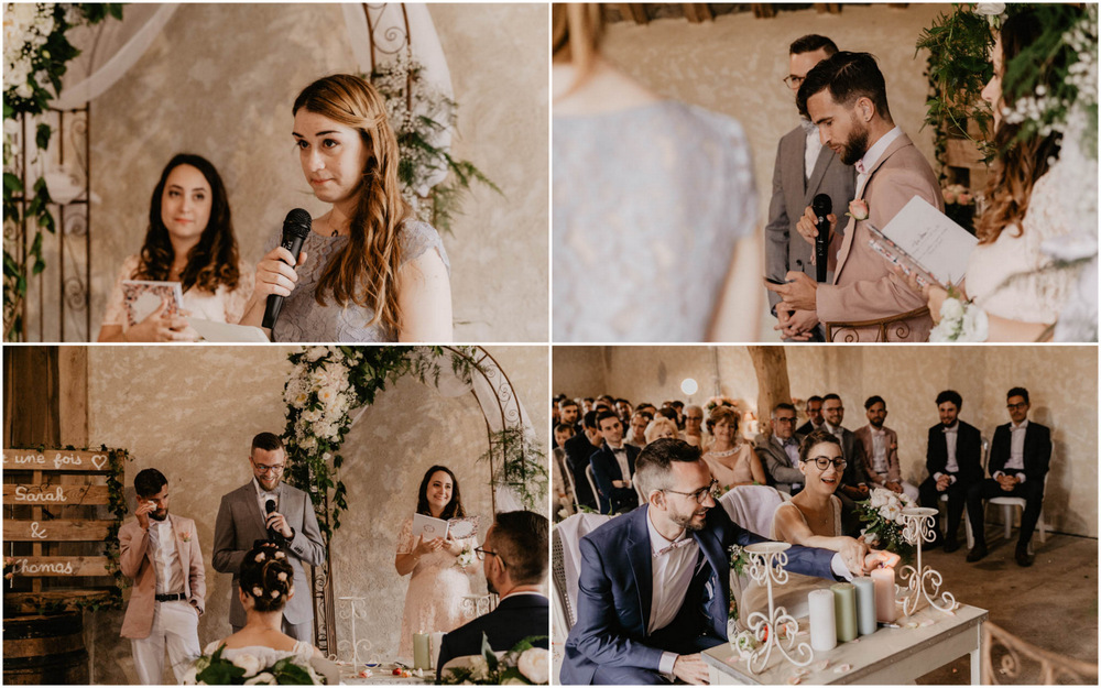 rituel des bougies - ceremonie laique - discours - fleurs - mariage champetre - photographe mariage yvelines