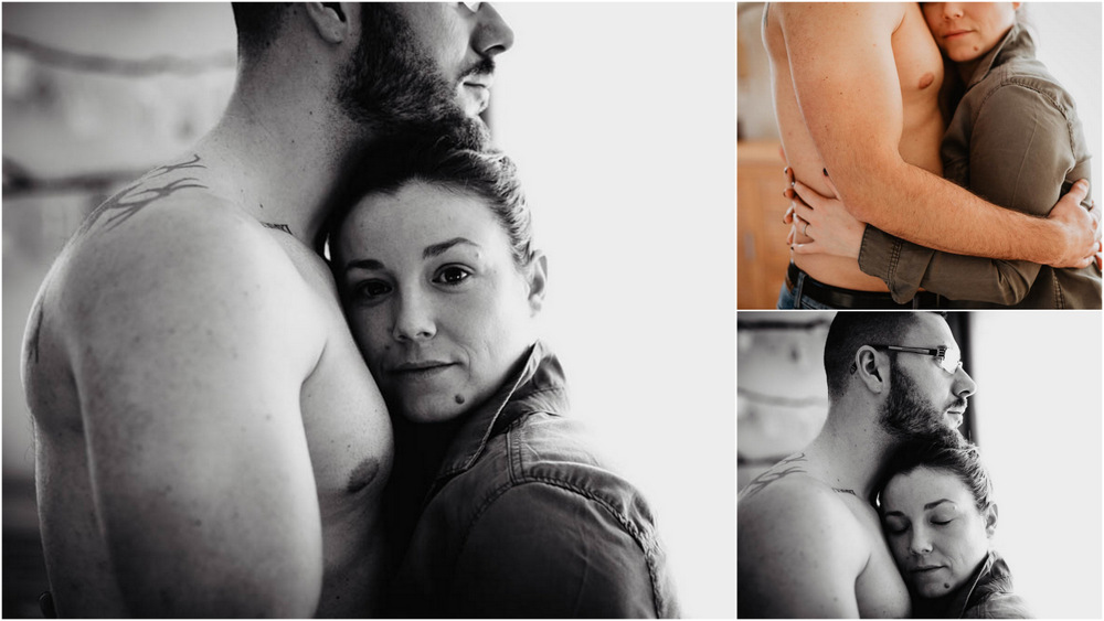 shooting couple boudoir cocooning - photographe eure - intimite - naturel